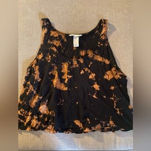 H&M womens bleached cropped tank size medium